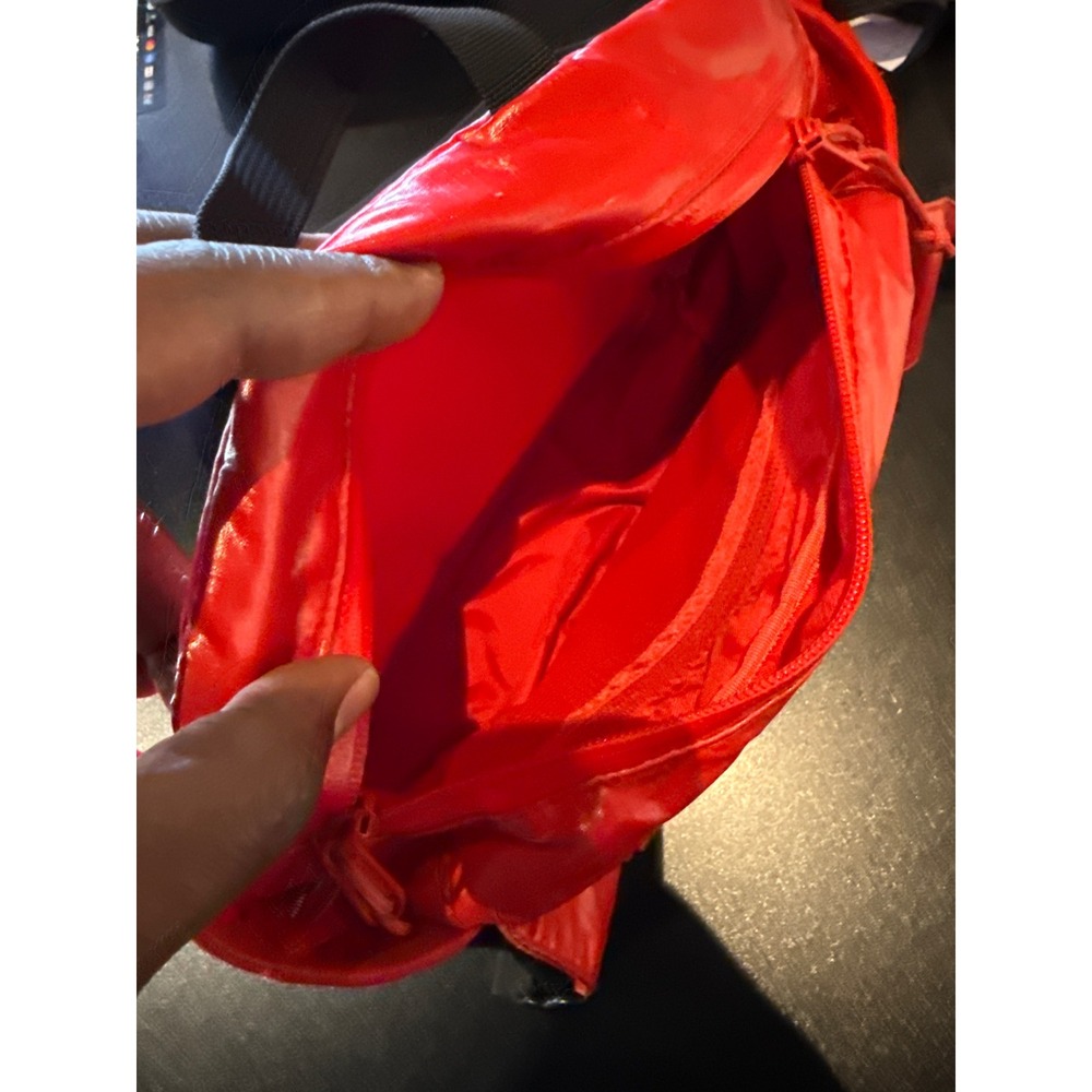 Supreme FW17 Waist Bag Red Ripstop Nylon Box Logo Fanny Pack Hip Bag Streetwear - Picture 4 of 5